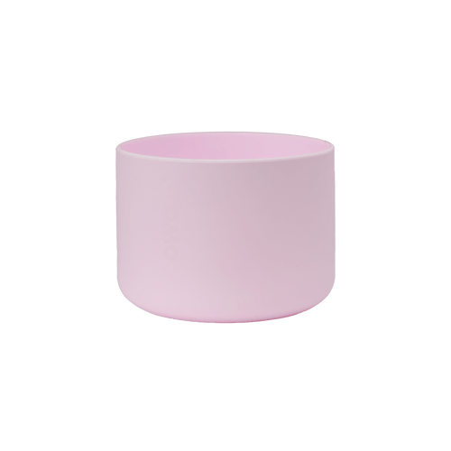 Bottle Boot 40oz in light pink silicone; wide cylindrical form