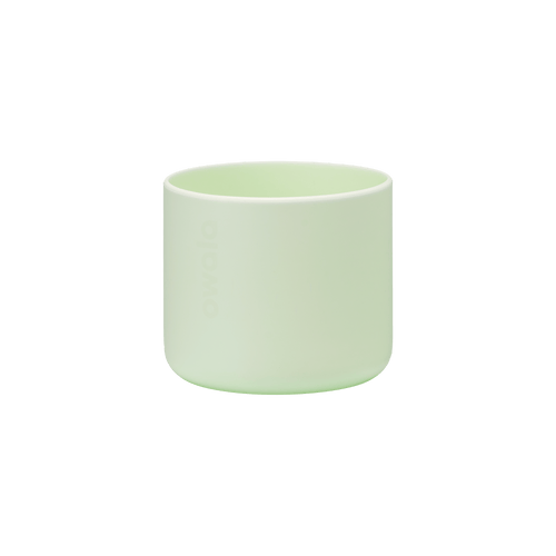 Owala Bottle Boot 24oz in pale mint green silicone, smooth finish, solo