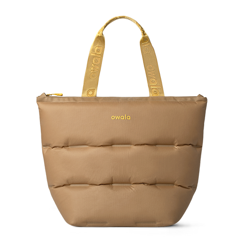 The Puffer Insulated Tote – Polyester / Sahara