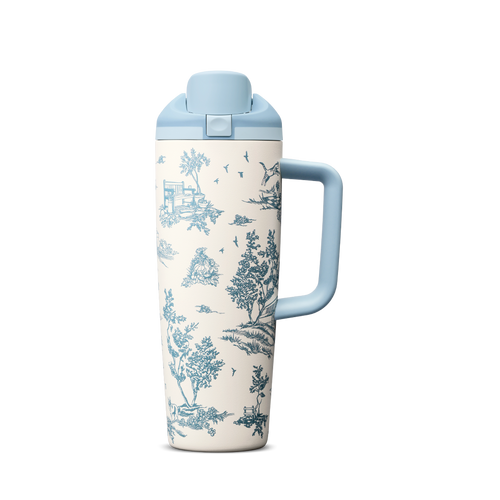 FreeSip® Tumbler – 30oz / Toile Be Home / Stainless Steel
