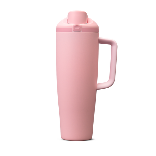 FreeSip® Tumbler – 40oz / Rose Quartz / Stainless Steel
