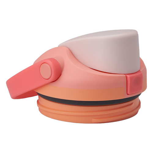 FreeSip Sway 30oz replacement lid in Sparkling Sherbet, coral peach to orange gradient dome-shaped lid with blush pink flip cap and side button